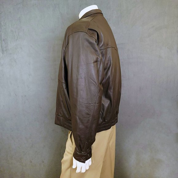 Reed Sportswear Brown Leather Jacket (NWOT) - Picture 4 of 15